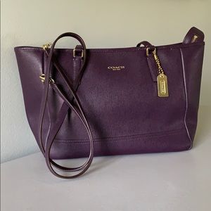 Coach East West City Tote in Saffiano Leather